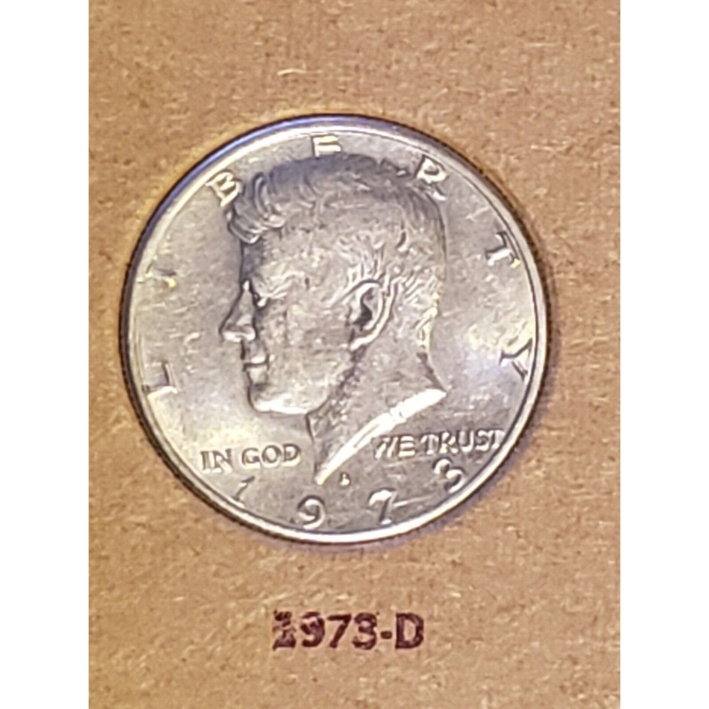 1973‎ - D - Collectible Kennedy Half Dollar - .50 - Good Condition